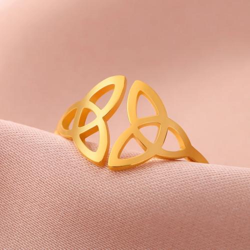 Stainless Steel Finger Ring, 304 Stainless Steel, plated, fashion jewelry & for woman & hollow inner ~20mm 