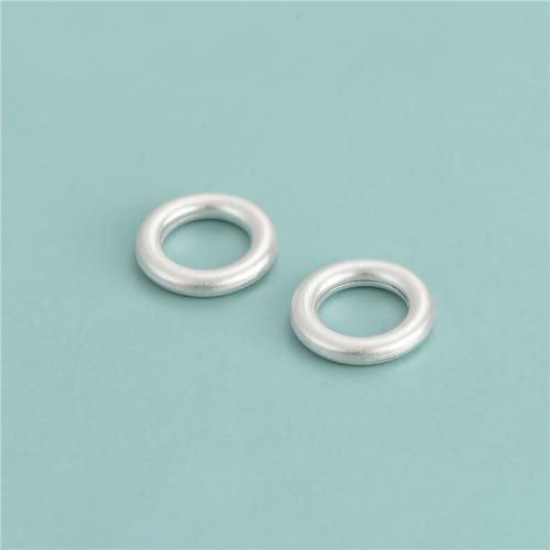 Связывание стерлингового серебра кольцо, 925 пробы, Кольцевая форма, DIY, серебряный отверстие:Приблизительно 8.1mm, продается PC