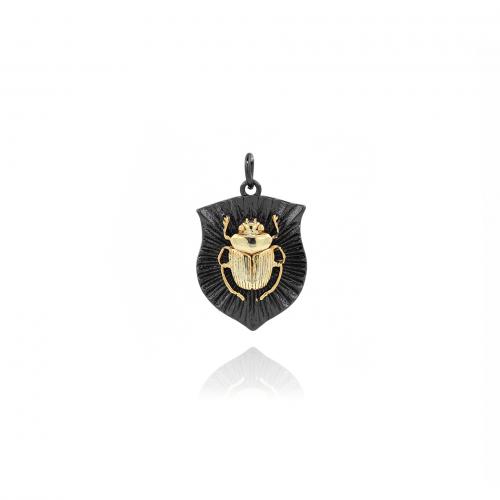Brass Jewelry Pendants, Shield, plated, fashion jewelry & DIY, mixed colors 