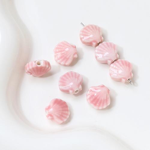 Tierische Porzellan Perlen, Schale, Salben, DIY, keine, 12x12mm, ca. 100PCs/Tasche, verkauft von Tasche
