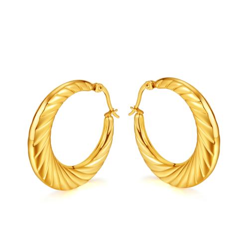 Stainless Steel Leverback Earring, 304 Stainless Steel, gold color plated, fashion jewelry & for woman 