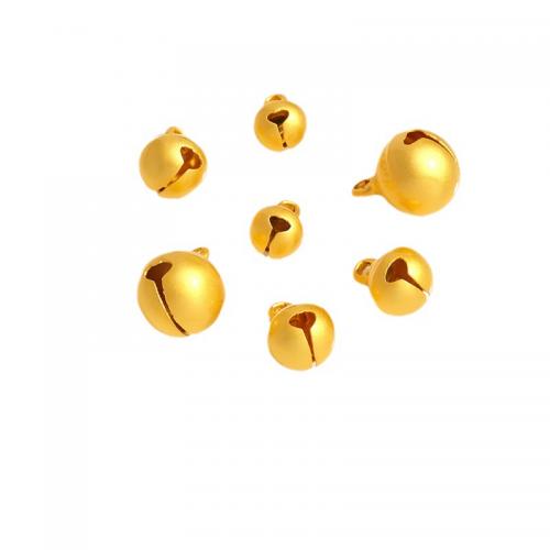 Zinc Alloy Jingle Bell for Christmas Decoration, plated, DIY golden 