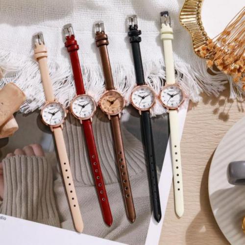 Women Wrist Watch, Zinc Alloy, with PU Leather & Glass, fashion jewelry & Chinese movement & for woman Dial diameter about 2.5cm, thickness about 0.7cm. Approx 20 cm 