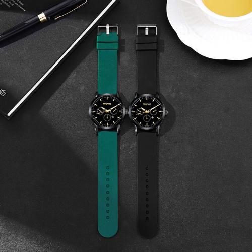 Women Wrist Watch, Zinc Alloy, with Glass & Silicone, fashion jewelry & Chinese movement & for woman & waterproof Dial diameter 42mm, thickness :11mm. Approx 220 mm 