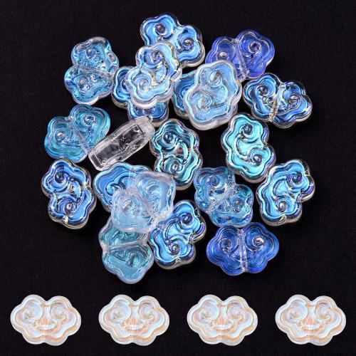 Glass Beads, Cloud, AB color plated, DIY 