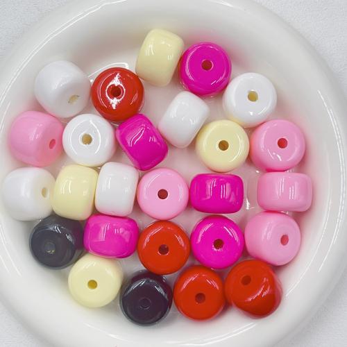 Solid Color Acrylic Beads, stoving varnish, DIY 20mm, Approx 