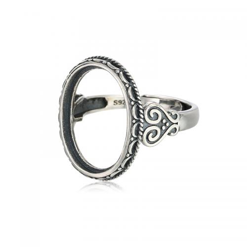 Montaje de anillo de plata esterlina, Plata de ley 925, Bricolaje & diverso tamaño para la opción, Vendido por UD