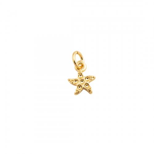 Brass Star Pendants, fashion jewelry & for woman, golden 