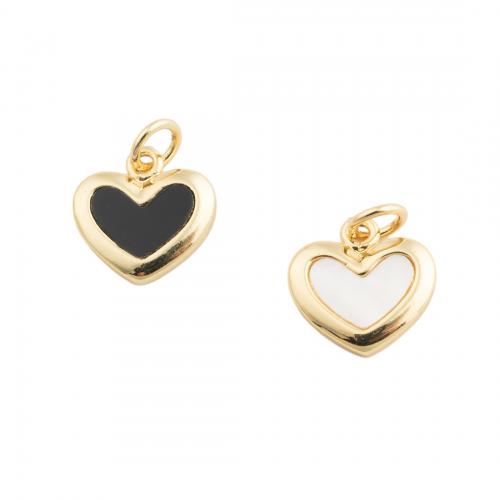 Brass Heart Pendants, fashion jewelry & Unisex 