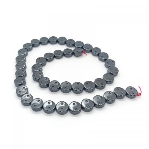 Non Magnetic Hematite Beads, Round, polished, DIY, black, 10mm cm 