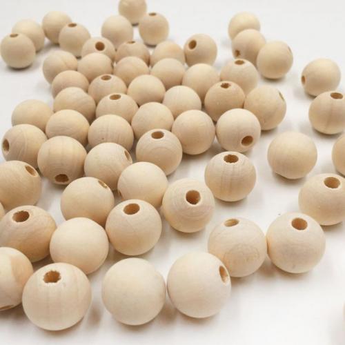 Perles en bois d'origine, Schima Superba, Rond, DIY & normes différentes pour le choix, Environ Vendu par sac