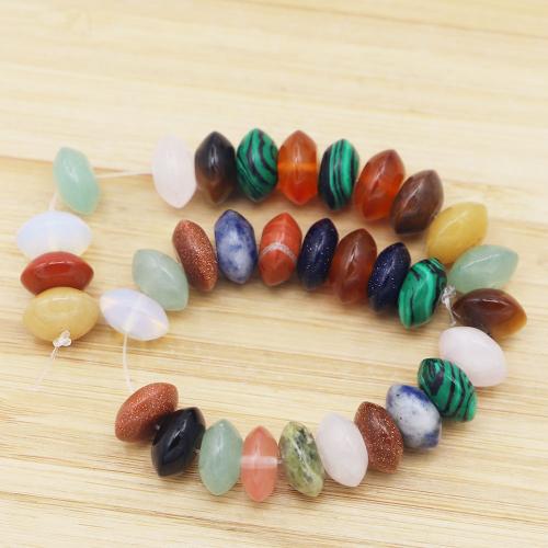 Gemischte Edelstein Perlen, DIY, gemischte Farben, 12x6mm, 33PCs/Strang, verkauft von Strang