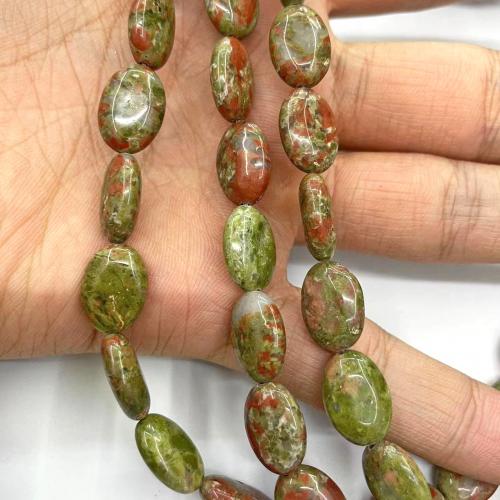 Unakite Beads, Oval, DIY, mixed colors Approx 