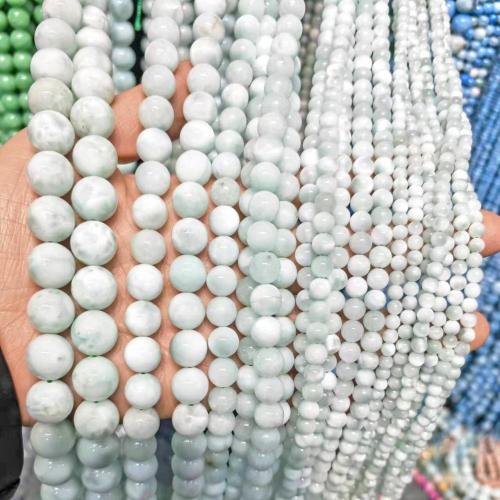 Single Gemstone Beads, Angelite, Round, DIY 