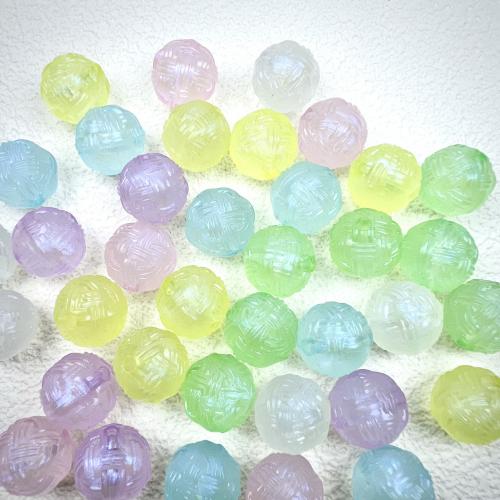 Perle acrylique, DIY & lumineux, plus de couleurs à choisir, 16mm, Environ Vendu par sac