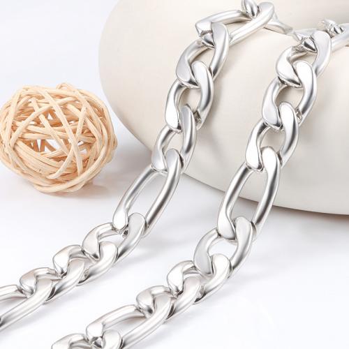Stainless Steel Figaro Chain, 304 Stainless Steel, electrolyzation, DIY [