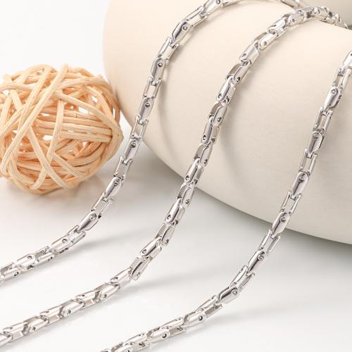 Stainless Steel Box Chain, 304 Stainless Steel, electrolyzation, DIY 