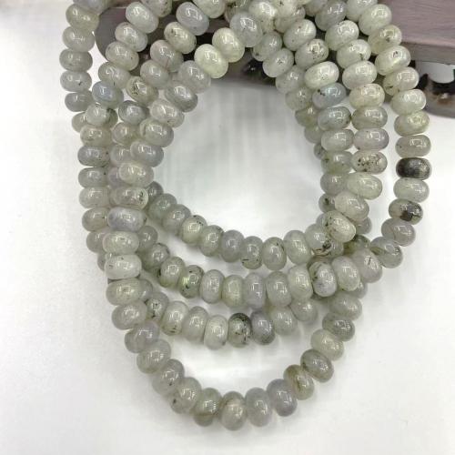 Labradorit Perlen, flache Runde, DIY, 8mm, ca. 75PCs/Strang, verkauft von Strang