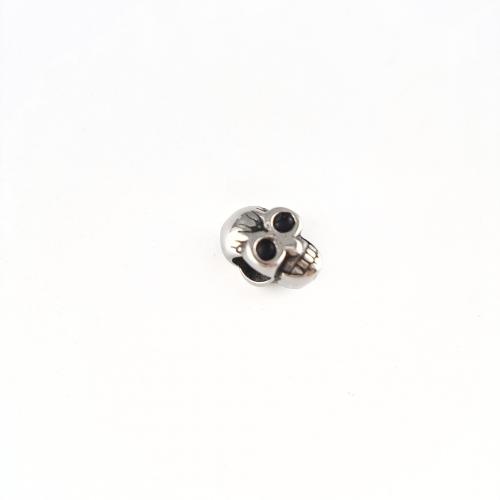 Stainless Steel Large Hole Beads, 304 Stainless Steel, Skull, anoint, DIY 