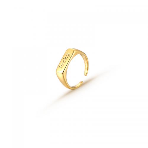 Stainless Steel Finger Ring, 304 Stainless Steel, 18K gold plated, fashion jewelry & for woman, Inner 19mm. 
