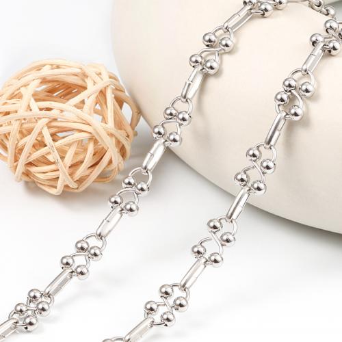 Mode Edelstahl Halskette Kette, 304 Edelstahl, Elektrolysierung, DIY, verkauft von m[