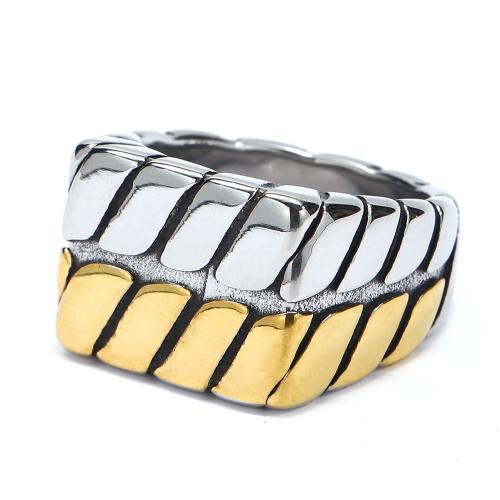 Anillo de dedo de acero Titanium de, Partículas de acero, chapado, unisexo & diverso tamaño para la opción, más colores para la opción, Vendido por UD