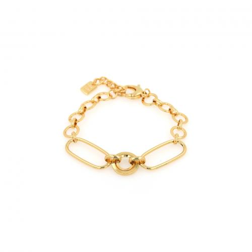 Brass Bracelets, plated, fashion jewelry & Unisex Approx 18 cm 