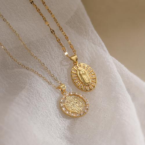 Cubic Zircon Micro Pave Brass Necklace, with 5CM extender chain, gold color plated & micro pave cubic zirconia cm 