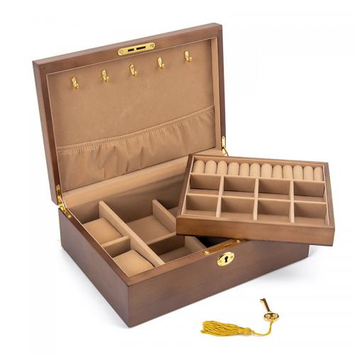 Multifunctional Jewelry Box, Pine, dustproof [