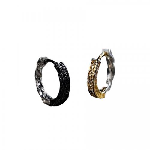 Zinc Alloy Huggie Hoop Earring, plated, fashion jewelry & Unisex 15mm 