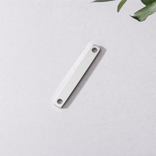 Stainless Steel Connector Bar, 304 Stainless Steel, Rectangle, plated, DIY & 1/1 loop 