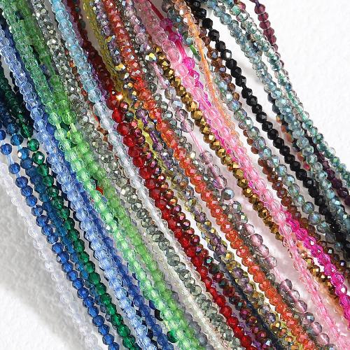 Acryl Schmuck Perlen, DIY, mehrere Farben vorhanden, 2mm, ca. 185-190PCs/Strang, verkauft von Strang