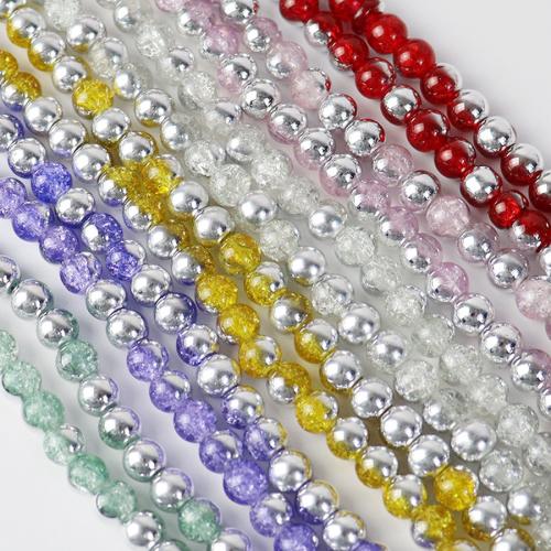 Glass Beads, Round, stoving varnish, fashion jewelry & DIY 8mm, Approx 