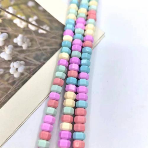 Achat Perlen, poliert, Modeschmuck & DIY, gemischte Farben, 6mm, ca. 83PCs/Strang, verkauft von Strang[