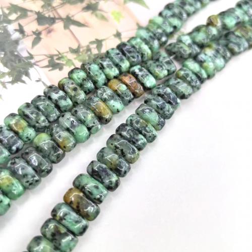 Natural African Turquoise Beads, Rectangle, polished, fashion jewelry & DIY, green Approx [