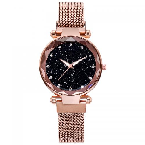 Women Wrist Watch, Zinc Alloy, with Glass & 304 Stainless Steel, fashion jewelry & Chinese movement & for woman 30mm, width :16mm, thickness :7mm. Approx 240 mm 
