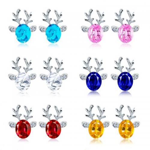 Crystal Zinc Alloy Pendants, with Crystal, plated, Christmas Design & fashion jewelry & for woman 
