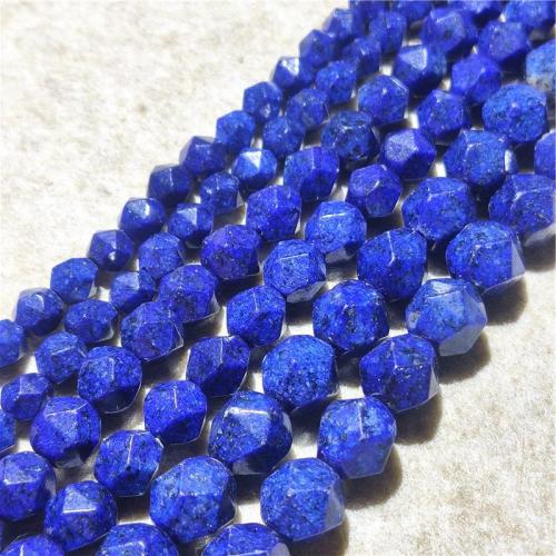 Single Gemstone Beads, Natural Stone, DIY & faceted, blue Approx 36-38 cm 
