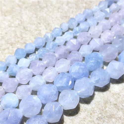 Single Gemstone Beads, Chalcedony, DIY & faceted, light blue Approx 36-38 cm 