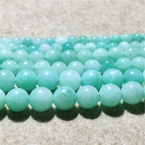 Single Gemstone Beads, Jade Quartzite, Round, fashion jewelry & DIY light green Approx 38-40 cm 