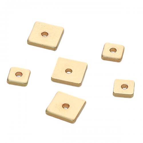 Brass Jewelry Washers, Square, 14K gold-filled, DIY 