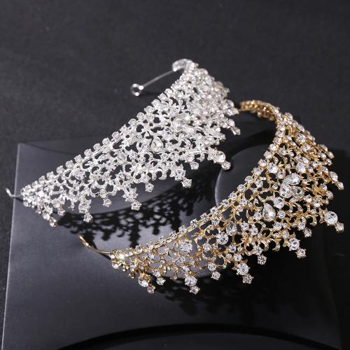 Bridal Tiaras, Zinc Alloy, fashion jewelry & for woman & with rhinestone Inner Approx 155mm 
