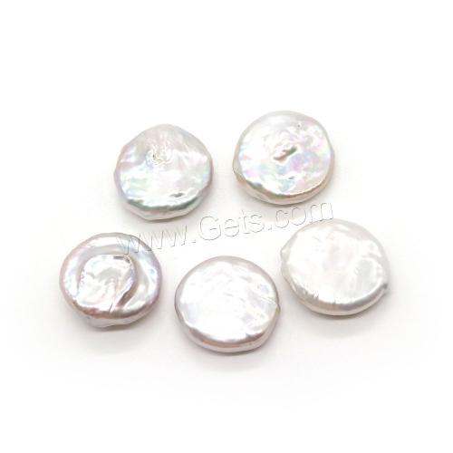 No Hole Cultured Freshwater Pearl Beads, Coin, DIY mm 