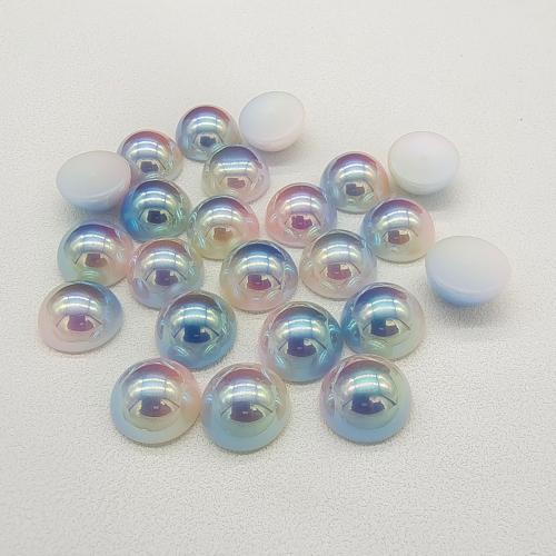 Fashion Resin Cabochons, Resin Pearl, Dome, gradient color & DIY 