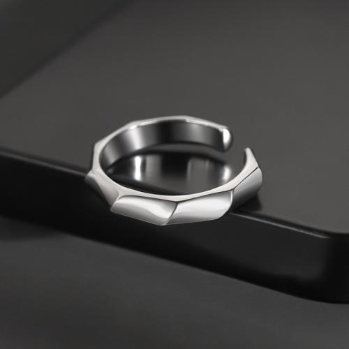 цинковый сплав Манжеты палец кольцо, плакирован серебром, ювелирные изделия моды & Мужский, размер:7-11, продается PC