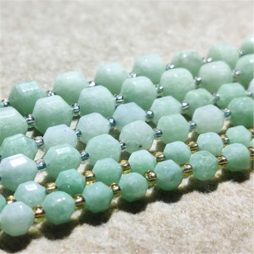 Single Gemstone Beads, Chalcedony, DIY & faceted, light green Approx 36-38 cm 