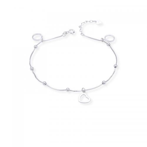 Zinc Alloy Anklet, with 3cm extender chain, polished, fashion jewelry & for woman Approx 21 cm 