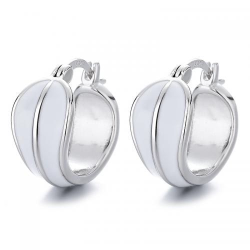 Sterling Silver Drop Earring, 925 Sterling Silver, plated, for woman & epoxy gel 