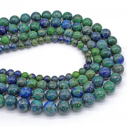 Jaspis Stein Perlen, Lapislazuli Phönix, rund, poliert, DIY & verschiedene Größen vorhanden, Länge:ca. 38 cm, verkauft von Strang[