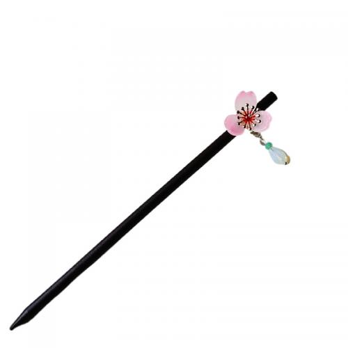 Hair Stick, Lampwork, with Wood & Zinc Alloy, vintage & for woman 160mm 